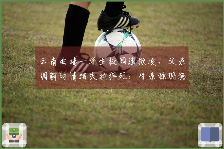 云南曲靖一学生校园遭欺凌，父亲调解时情绪失控猝死，母亲称现场无人掌握AED使用；教育局组建专班，警方已介入调查